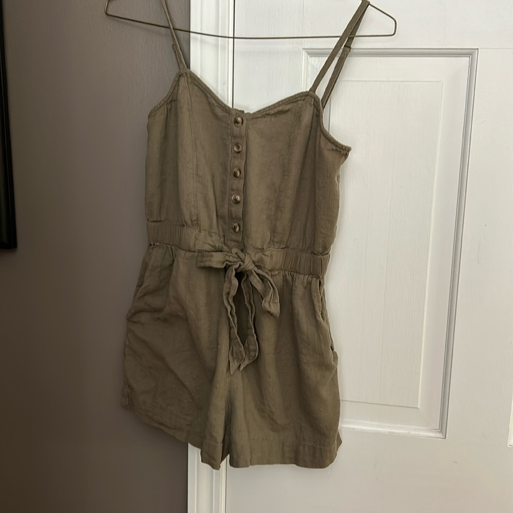 Olive colored cute romper